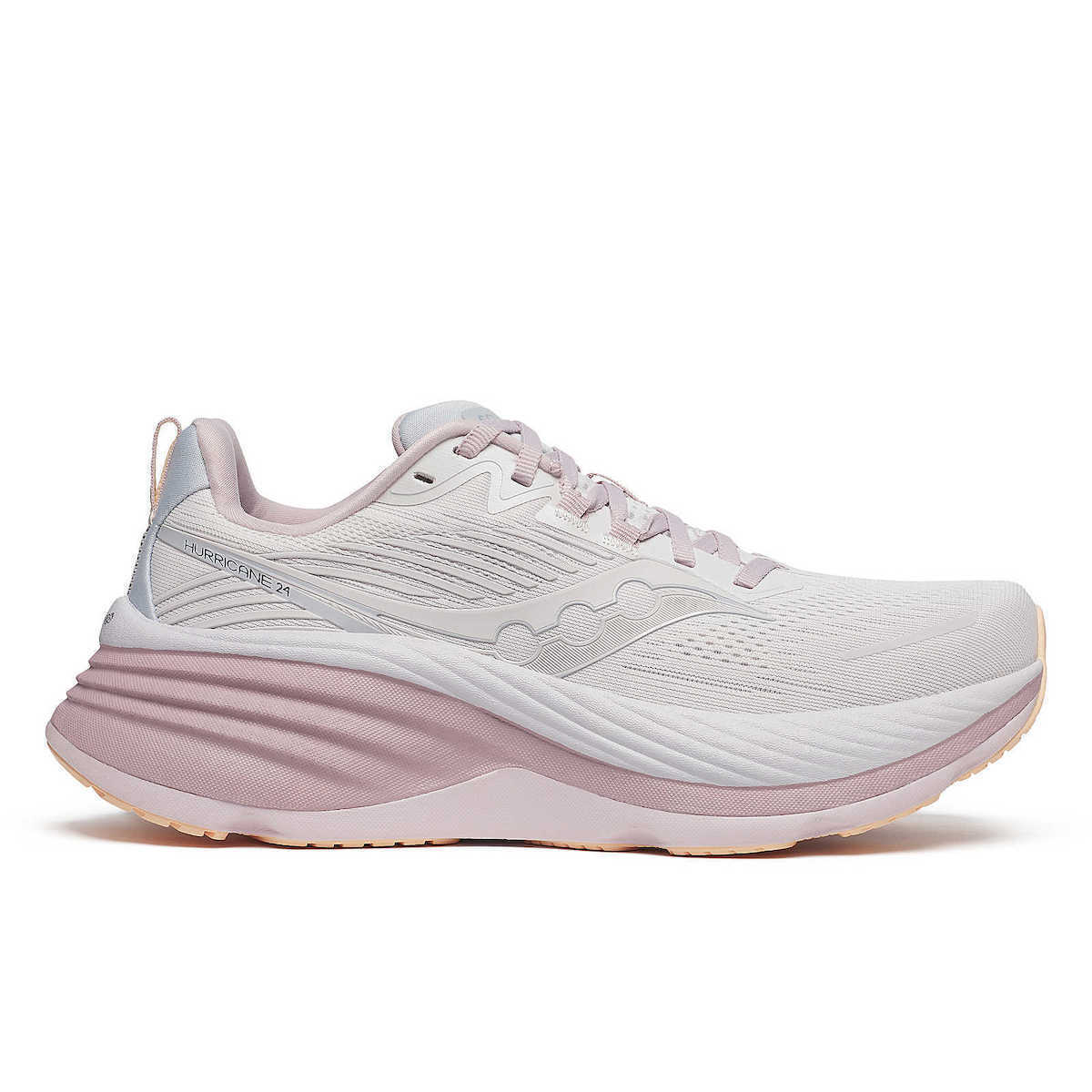 saucony_s10933_140_gynaikeia_athlitika_papoutsia_gia_proponisi_gymnastirio_gri_mov. Saucony Hurricane 24 Γυναικείο Παπούτσι S10933-140 - Image 1