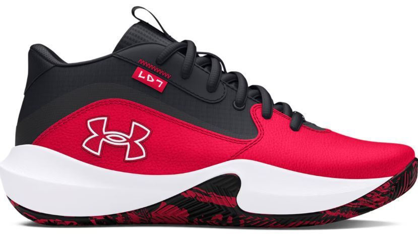 under_armour_athlitika_paidika_papoutsia_mpasket_gs_lockdown_7_3028513_600_kokkina. Under Armour Lockdown 7 GS Παιδικό Παπούτσι Αγόρι 3028513-600 - Image 1