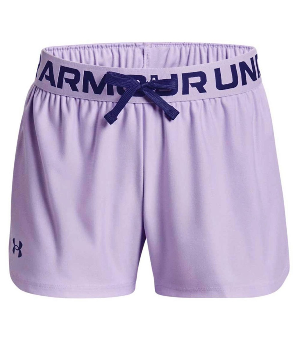 under_armour_solid_athlitiko_gynaikeio_sorts_lila_1363372_515. Under Armour Play Up Solid Shorts Παιδικό Σόρτς Κορίτσι 1363372-515 - Image 1
