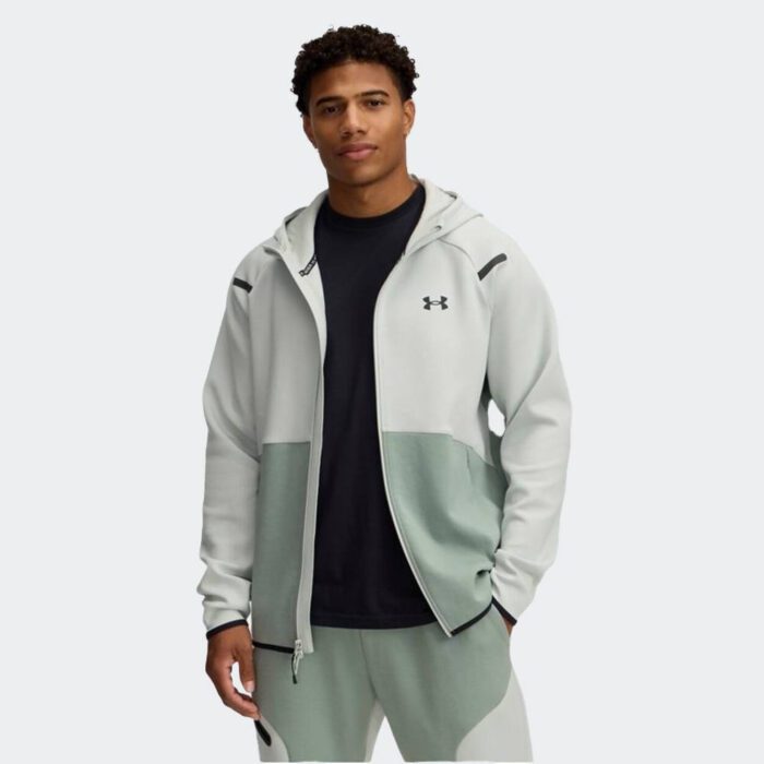 Under Armour Unstoppable Fleece Full-Zip Hoodie Ανδρική Ζακέτα Με Κουκούλα 1389352-377