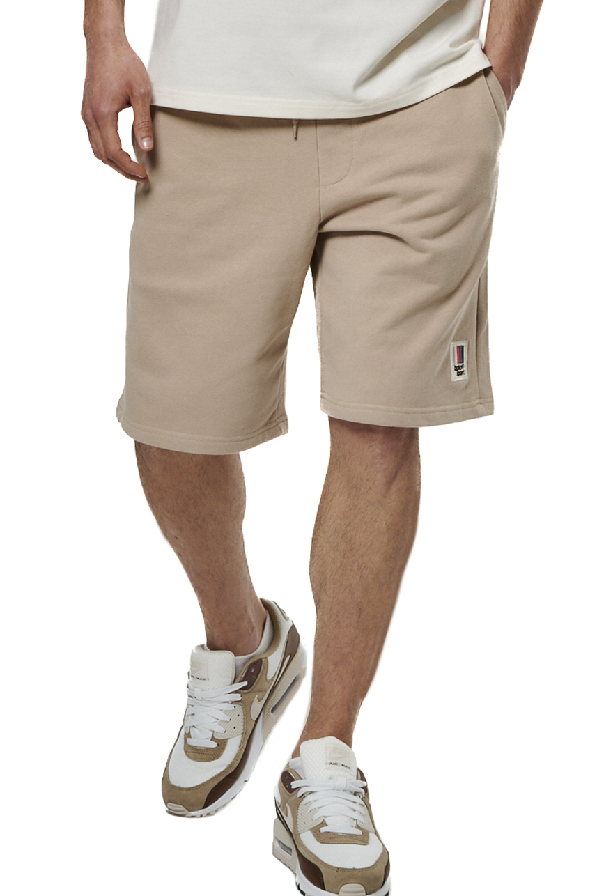 033521-01-TAUPE GREY-2 Body Action Frenvh Terry Jogging Shorts Ανδρική Βερμούδα 033521-05C - Image 1