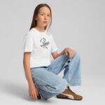 Puma ESS Script Tee Παιδικό Κοτνομάνικο Κορίτσι 685805-02 - Image 4
