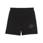Puma ESS Scripts High-Waist Shorts 5'' Γυναικείο Σορτς 684984-01