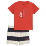 Puma Minicats Super Puma Tee and Shorts Infant Βρεφικό Σετ Αγόρι 630986-15
