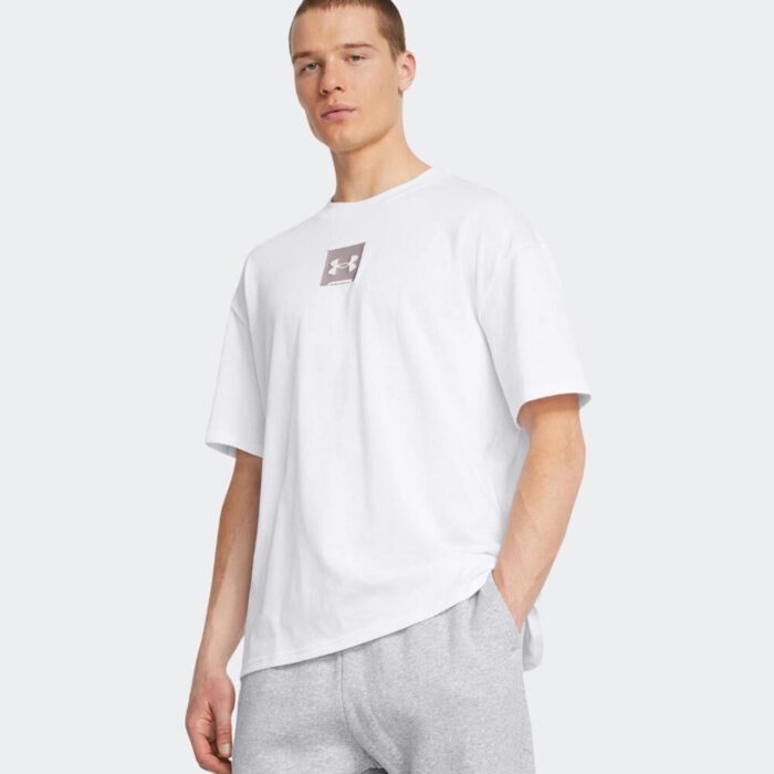 Under Armour Heavyweight Oversized SM Box SS Tee Ανδρικό Κοντομάνικο 1386803-100