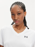 Under Armour Tech SSV-Solid Γυναικείο Τεχνικό Κοντομάνικο 1384229-100 - Image 4