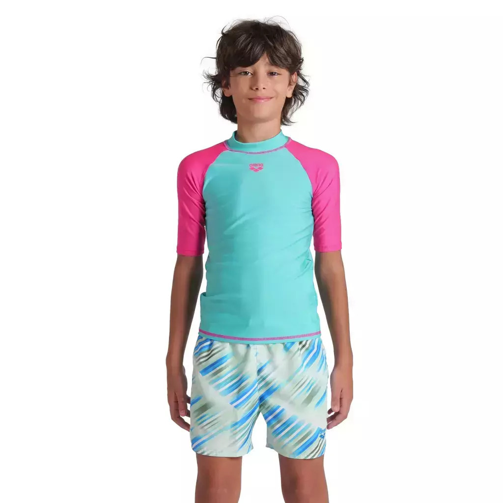 Arena Rash Vest S/S Swim Suit Παιδική Unisex Μπλούζα 006295-809 - Image 3