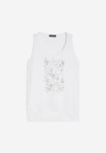 Freddy Floral Print Γυναικεία Αμάνικη Μπλούζα S4WTRT6-W