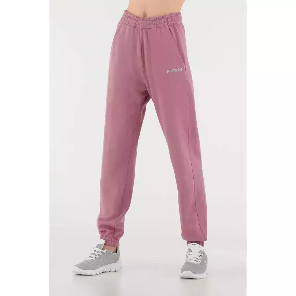 Freddy Garment-dyed brushed fleece joggers Γυναικεία Αθλητική Φόρμα Με Λάστιχο MUSIC1C024X-P121X - Image 4