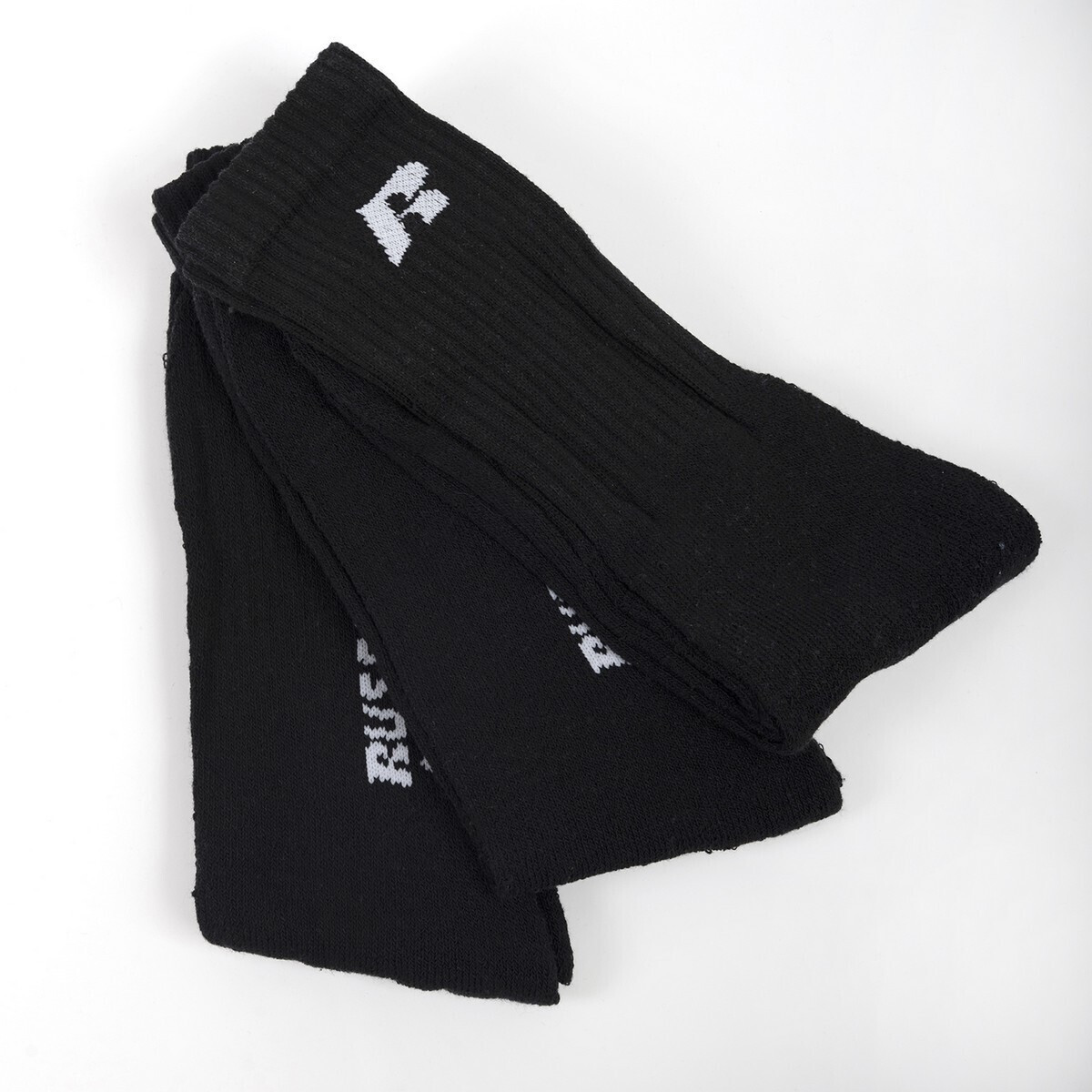 russell_athletic_cole_a2_214_3_099_athlitikes_kaltses_mayres_3_zeygi. Russell Athletic Basic High Unisex Αθλητικές Κάλτσες A2-214-3-099 - Image 1