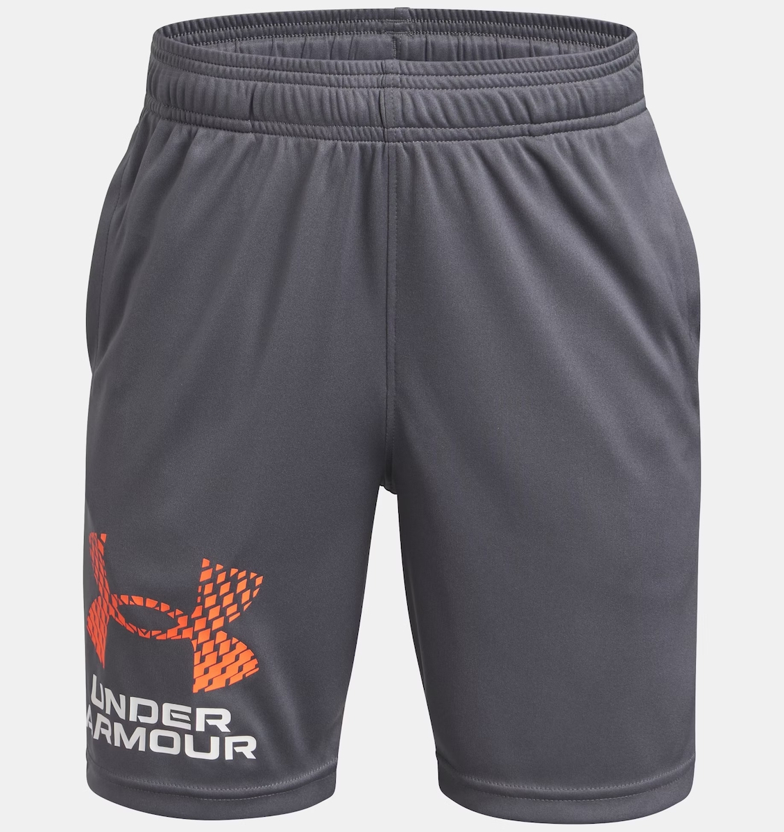 under_armour_paidiko_sorts_vermouda_yfasmatino_gri_1383333_025. Under Armour Tech Logo Shorts Παιδική Βερμούδα Αγόρι 1383333-025 - Image 1