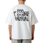 Bee Unusual ”Bee FxxxING Unusual” Extra Heavy Baggy T-shirt Ανδρικό Κοντομάνικο AT-251353 - Image 3