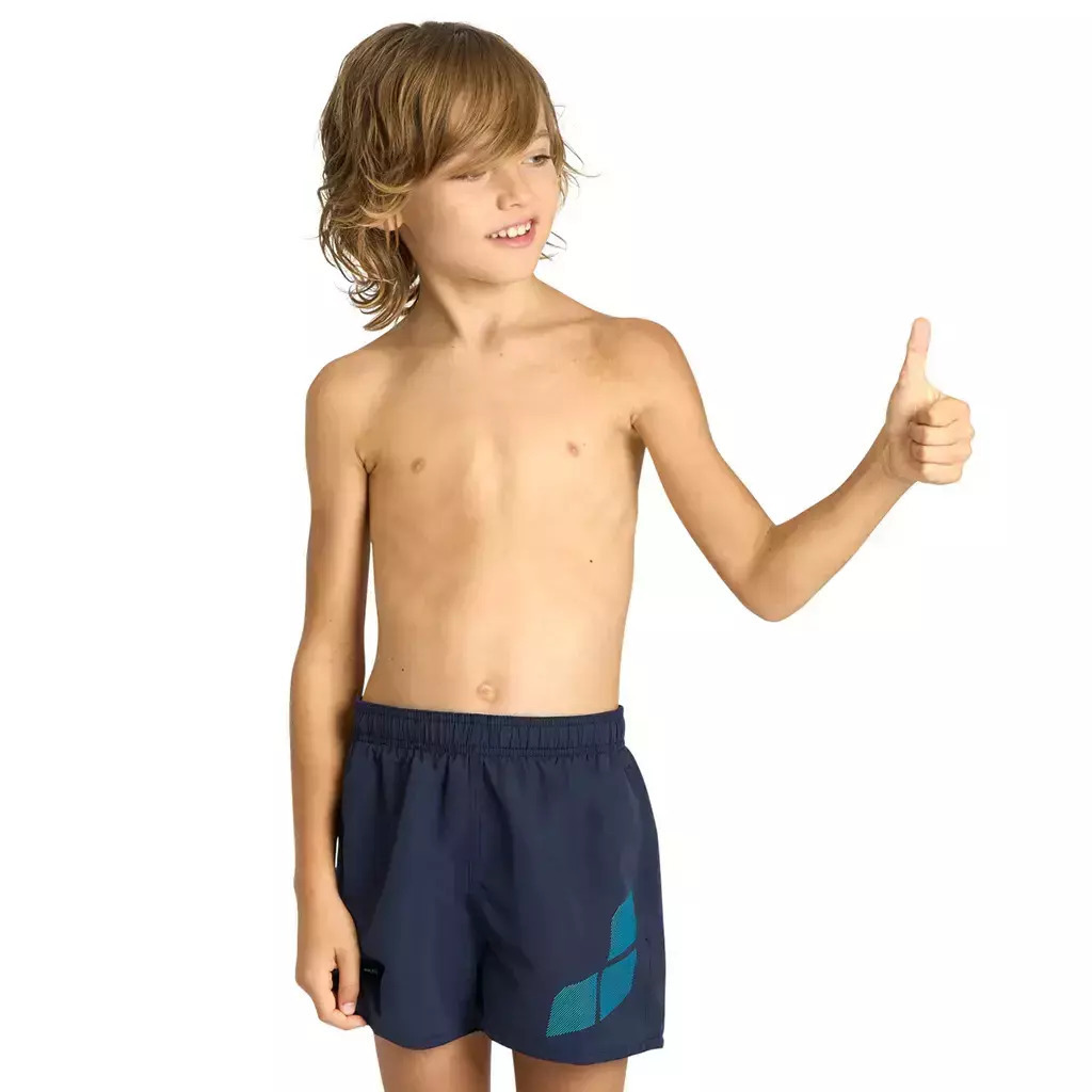 arena_paidiko_magio_vermouda_sorts_006446_780_navy_mple. Arena Boy's Beach Short Logo Παιδικό Μαγιό Βερμούδα 006446-780 - Image 1