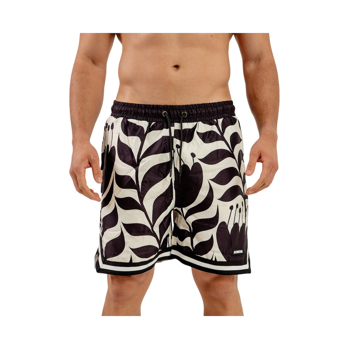 bee_unusual_andriko_magio_sorts_mayro_leyko_bb_256002. Bee Unusual “Lotus” Swim Shorts Ανδρικό Μαγιό BB-256002 - Image 1