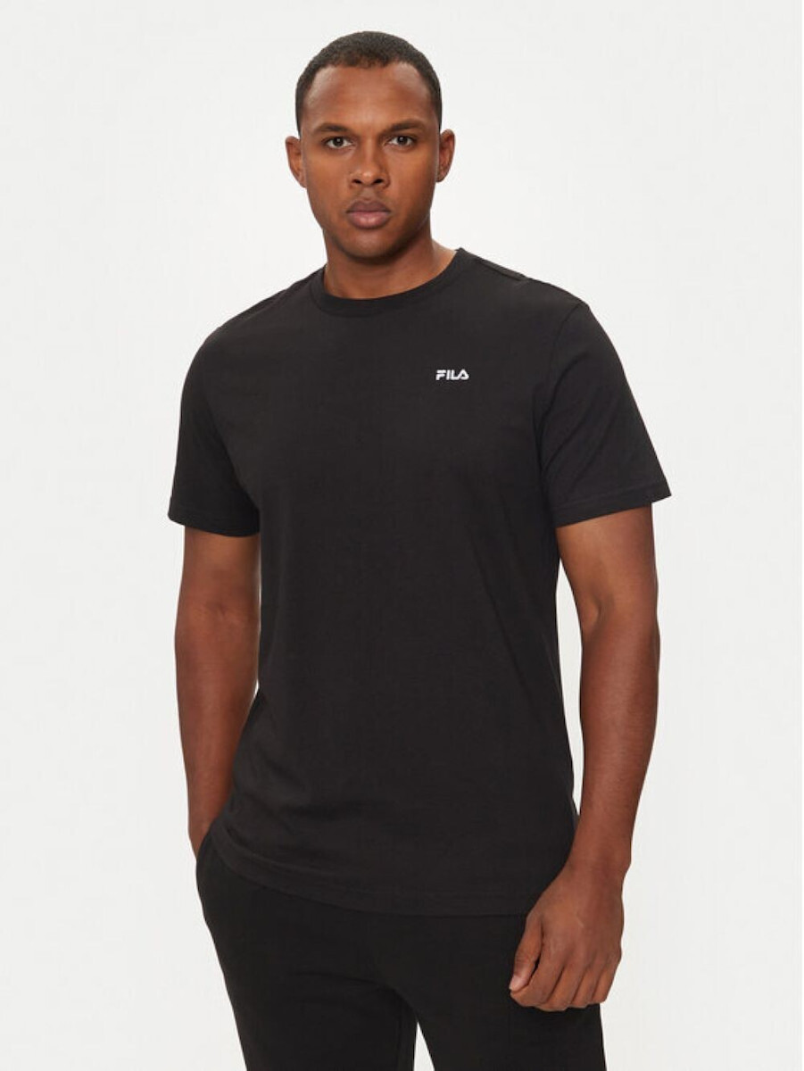 fila_andrikes_faneles_kontomanikes_black_2pack_fu5053_2_200. Fila Undershirt Roudneck Ανδρικό Φανελάκι FU5053/2-200 - Image 1