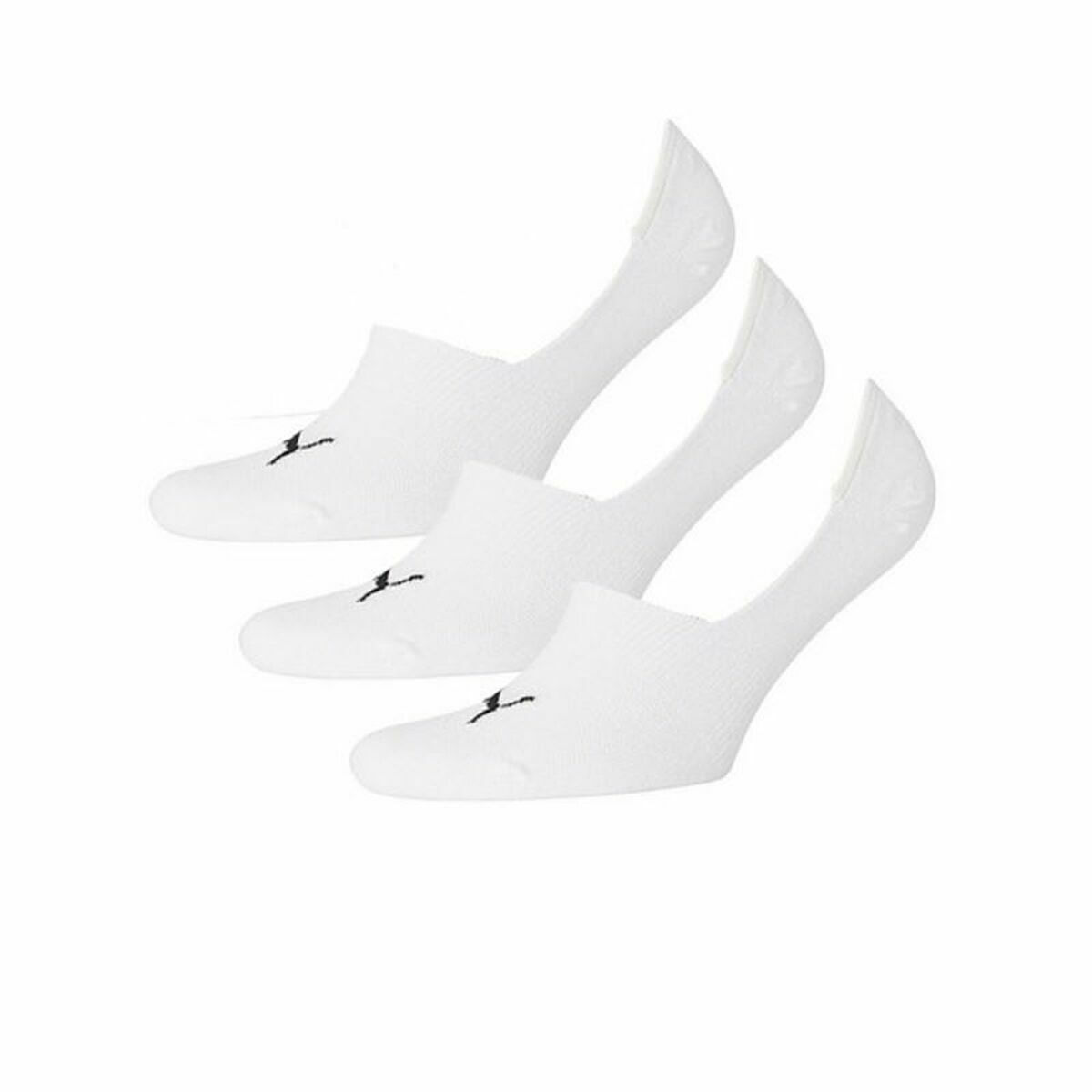 puma_906930_02_athlitikes_kaltses_leykes_3_zeygi. Puma Footie Socks Αθλητικές Κάλτσες Κοντές 3 Ζεύγη 906930-02 - Image 1