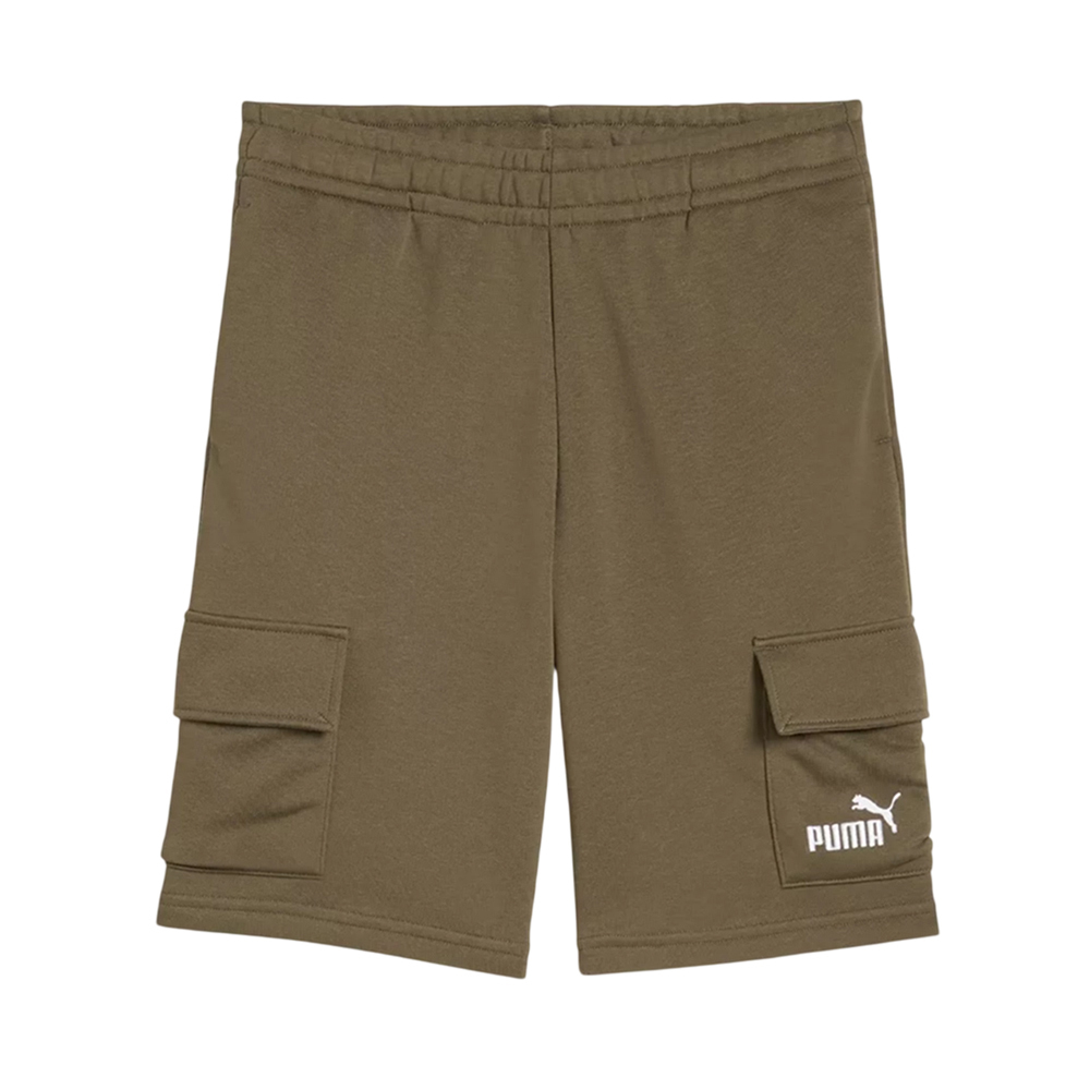 puma_athlitiko_paidiko_sorts_vermouda_chaki_684925_81. Puma Essentials No.1 Logo Cargo Shorts Παιδική Βερμούδα Αγόρι 684925-81 - Image 1