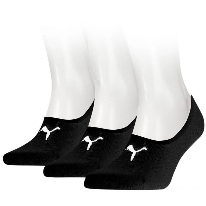 puma_footie_906930_01_athlitikes_kaltses_mayres_3_zeygi. Puma Footie Socks Αθλητικές Κάλτσες Κοντές 3 Ζεύγη 906930-01 - Image 1