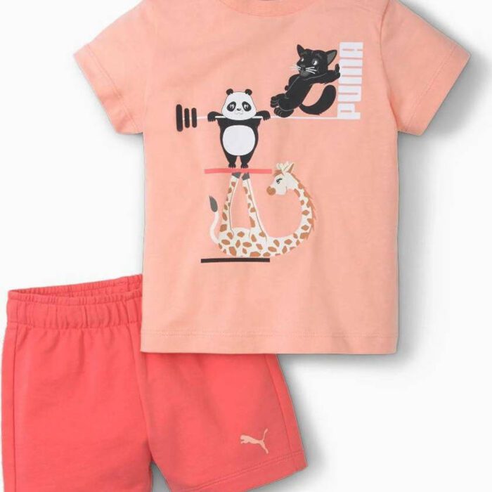 Puma Paw Infants Set Βρεφικό Σετ Κοντομάνικο Κορίτσι 599815-26