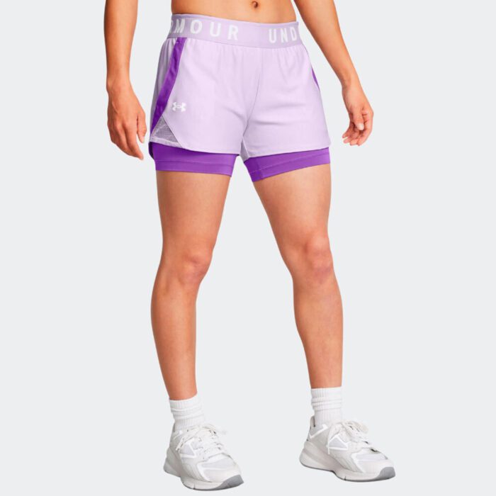 Under Armour PLay Up 2 In 1 Shorts Γυναικείο Σόρτς/Κολάν 1351981-535