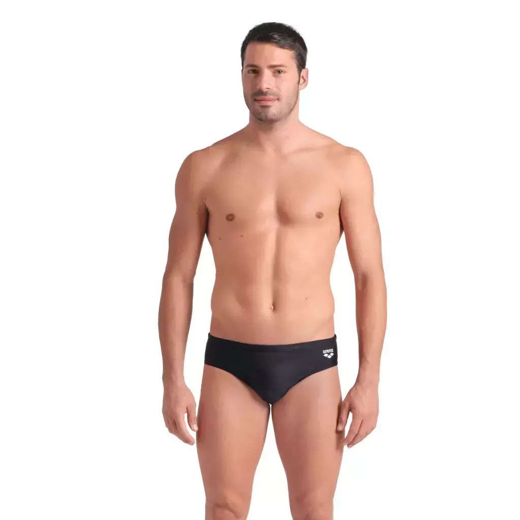 arena_andriko_magio_slip_mayro_me_schedia_009082_501. Arena Graphic Swim Briefs Μen's Swimsuit Ανδρικό Μαγιό Σλιπ 009082-501 - Image 1