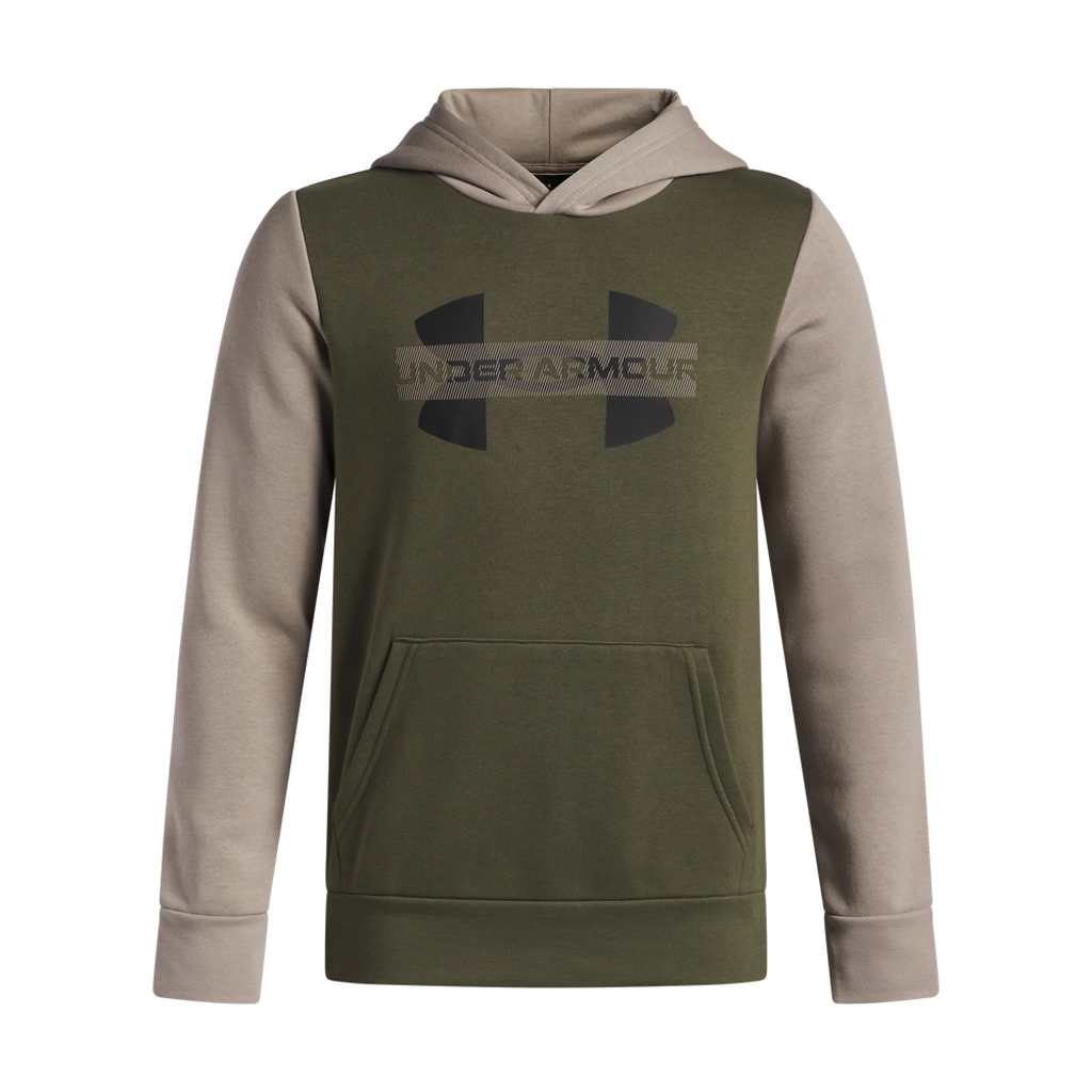 6004994-390_2-6004994-390.2 Under Armour Rival Fleece Colorblock Grephic Hoodie Παιδικό Φούτερ Αγόρι 6004994-390 - Image 1