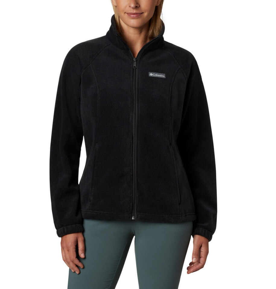 columbia_benton_springs_fleece_gynaikeia_zaketa_me_fermouar_se_mayro_chroma_1372111_010. Columbia Benton Springs™ Full Zip Fleece Γυναικεία 1372111-010 - Image 1