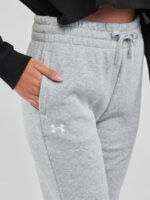 Under Armour Rival Fleece Jogger Γυναικείο Παντελόνι Φόρμας με Λάστιχο  1379438-012 - Image 6