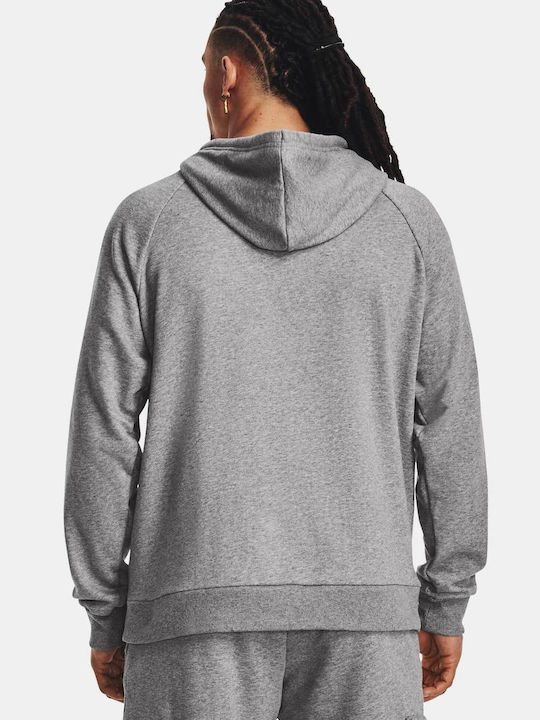 Under Armour Rival Fleece Hoodie Ανδρικό Φούτερ Κουκούλα 1379757-025 - Image 3