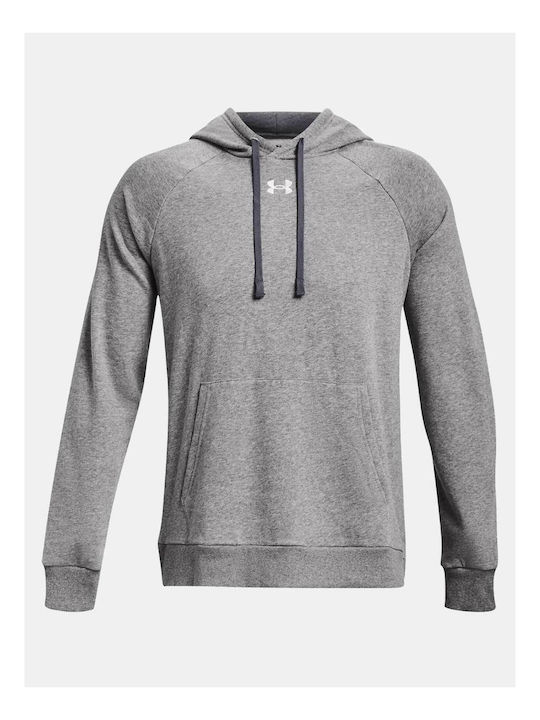 Under Armour Rival Fleece Hoodie Ανδρικό Φούτερ Κουκούλα 1379757-025 - Image 5