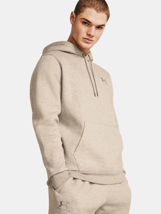 fixedratio_20250827123852_under_armour_fouter_fleece_me_koukoula_kafe_1373880_203.1 Under Armour Icon Fleece Hoodie Ανδρικό Φούτερ Κουκούλα 1373880-203 - Image 1