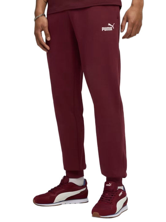 fixedratio_20250827133952_puma_panteloni_formas_ruby_shimmer_682607_96.1 Puma ESS No.1 Logo Sweatpants Ανδρικό Παντελόνι Φόρμας 682607-96 - Image 1