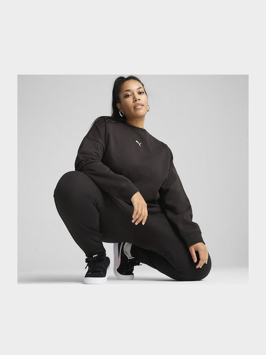 Puma ESS Oversized Crew Γυναικείο Λαιμόκοψο Φούτερ 685400-01 - Image 2