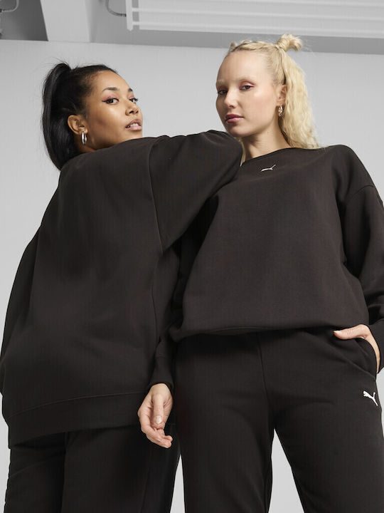 Puma ESS Oversized Crew Γυναικείο Λαιμόκοψο Φούτερ 685400-01 - Image 4