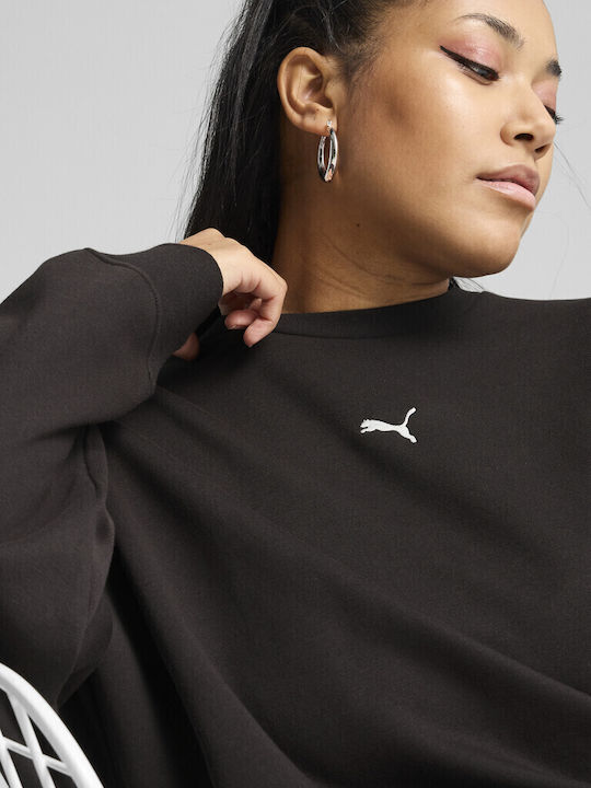 Puma ESS Oversized Crew Γυναικείο Λαιμόκοψο Φούτερ 685400-01 - Image 6