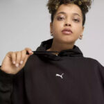 Puma ESS Logo Oversized Hoodie FL Γυναικείο Φούτερ Κουκούλα 685398-01 - Image 4