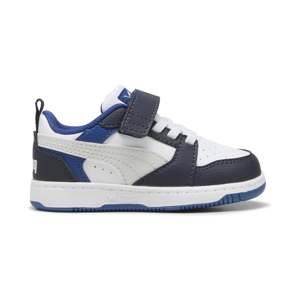puma_paidika_sneakers_navy_mple_397420_28. Puma Rebound V6 Low AC+ Infant Βρεφικό Παπούτσι Αγόρι 397420-28 - Image 1