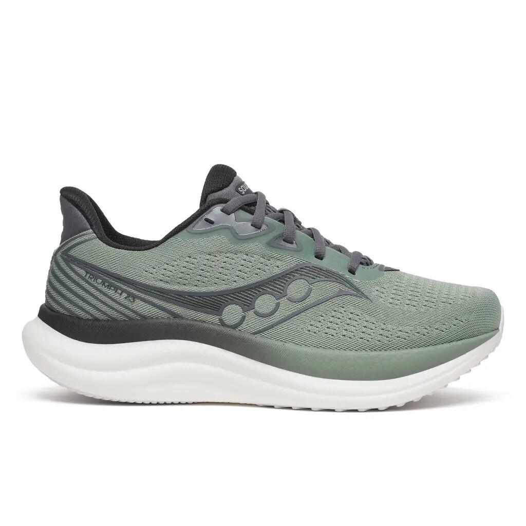saucony_triumph_23_s21023_228_andrika_athlitika_papoutsia_running_oxide_green_anthracite. Saucony Triumph 23 Ανδρικό Παπούτσι S21023-228 - Image 1
