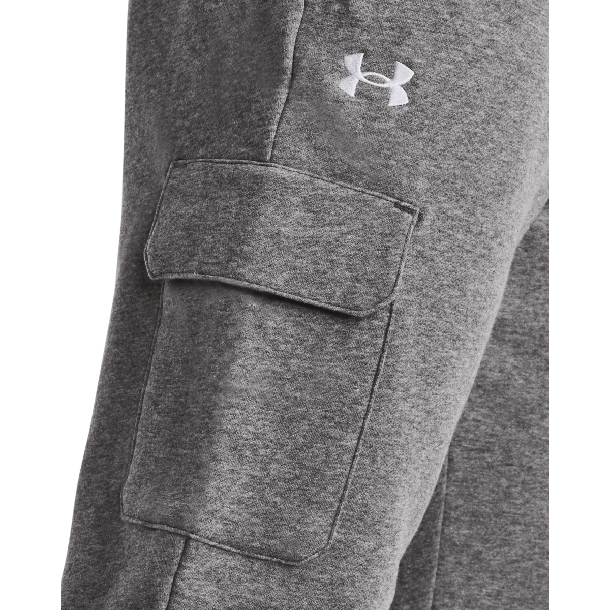 Under Armour Rival Fleece Cargo Jogger Ανδρικό Παντελόνι Φόρμας Με Πλαινή Τσέπη 1382134-026 - Image 5