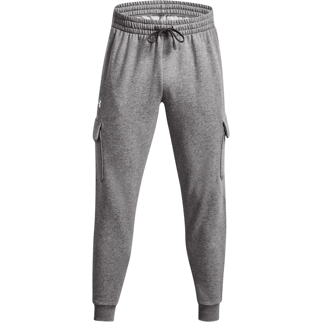 under_armour_cargo_panteloni_formas_me_lasticho_gri_1382134_026.5 Under Armour Rival Fleece Cargo Jogger Ανδρικό Παντελόνι Φόρμας Με Πλαινή Τσέπη 1382134-026 - Image 1