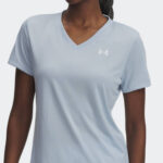 Under Armour Tech SSV-Solid Γυναικείο Τεχνικό Κοντομάνικο 1384229-453 - Image 4