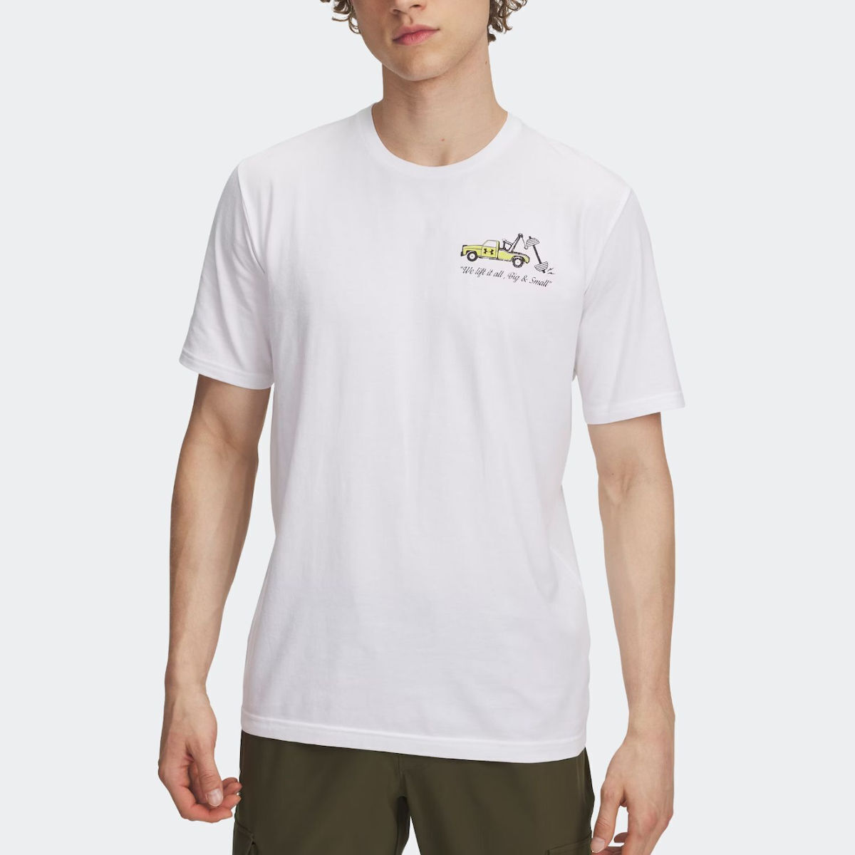 under_armour_mplouza_kontomaniki_white_yellow_shade_6004178_100.1 Under Armour 60/40S Body Shop SS Tee Ανδρικό Κοντομάνικο 6004178-100 - Image 1