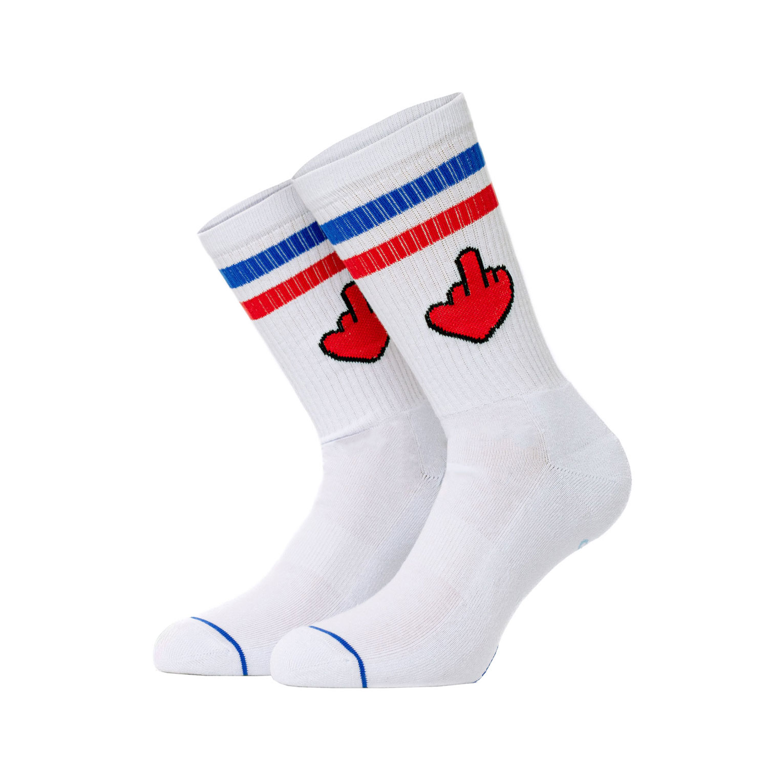 AS-22001_f.1 Bee Unusual '' I Love To Hate You '' Socks Unisex Κάλτσα AS-22001 - Image 1