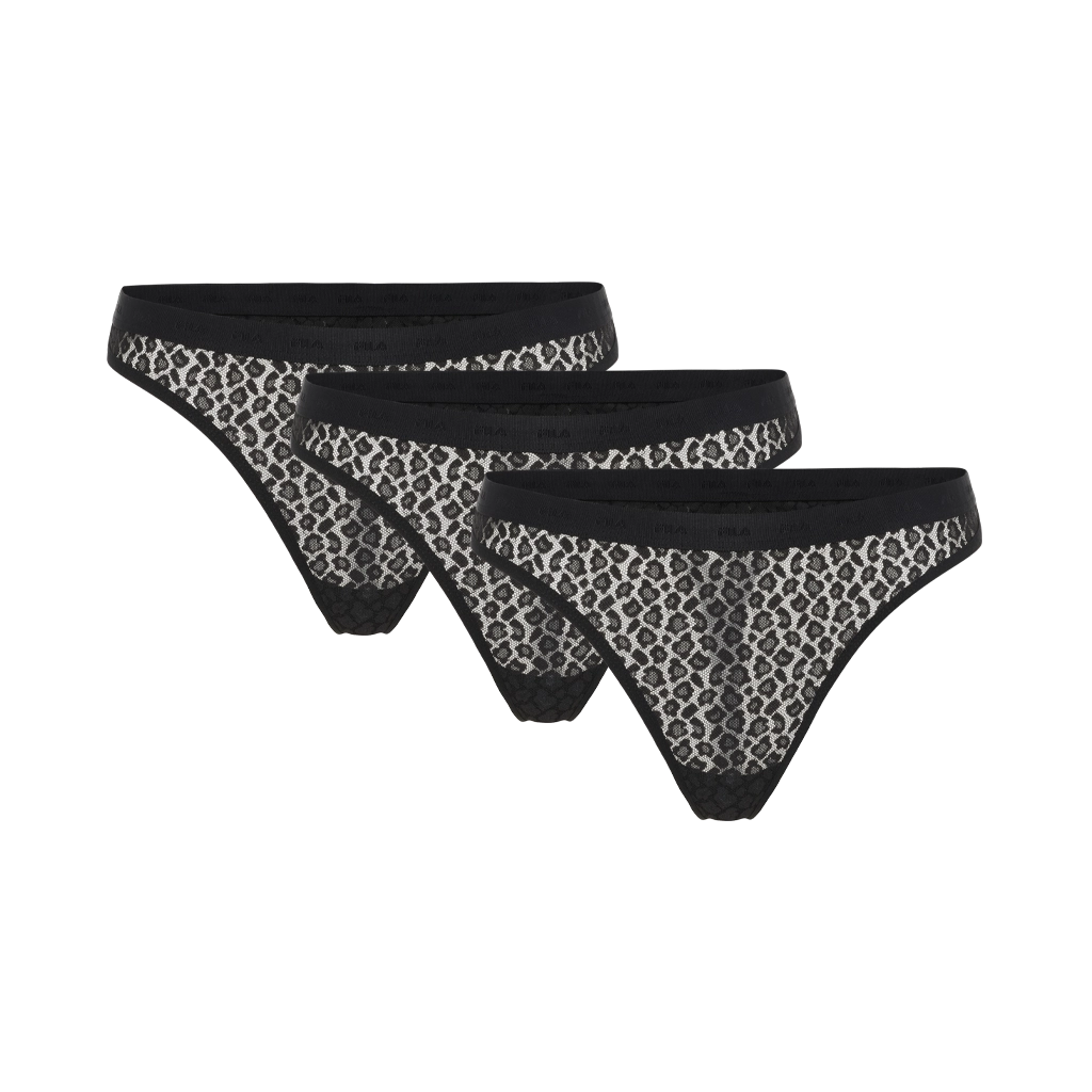 FU6356-3-999_1_eaxu-eb.1 Fila Women String Women's Slip Underwear Γυναικείο Σλιπ FU6356-999 - Image 1