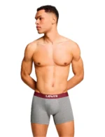 Levi's Men SLD Basic Boxer Brief Organic Cotton 2 Pack Ανδρικό Μπόξερ 701222842-022 - Image 4