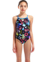 Arena Girl's Craffiti Swimsuit Ligh Παιδικό Ολόσωμο Μαγιό Κορίτσι 010289-580