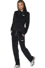 Body Action Basic Velour Pants Γυναικείο Παντελόνι Φόρμας 021533-01 - Image 3