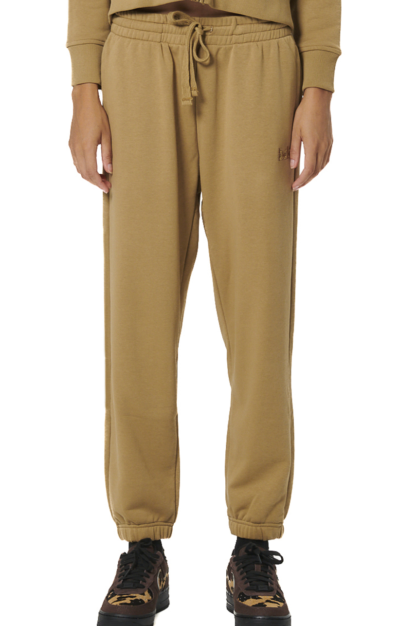 021536-01-MOCHA GREY-2 Body Action French Terry Joggers Γυναικείο Παντελόνι Φόρμας 021536-05E - Image 1