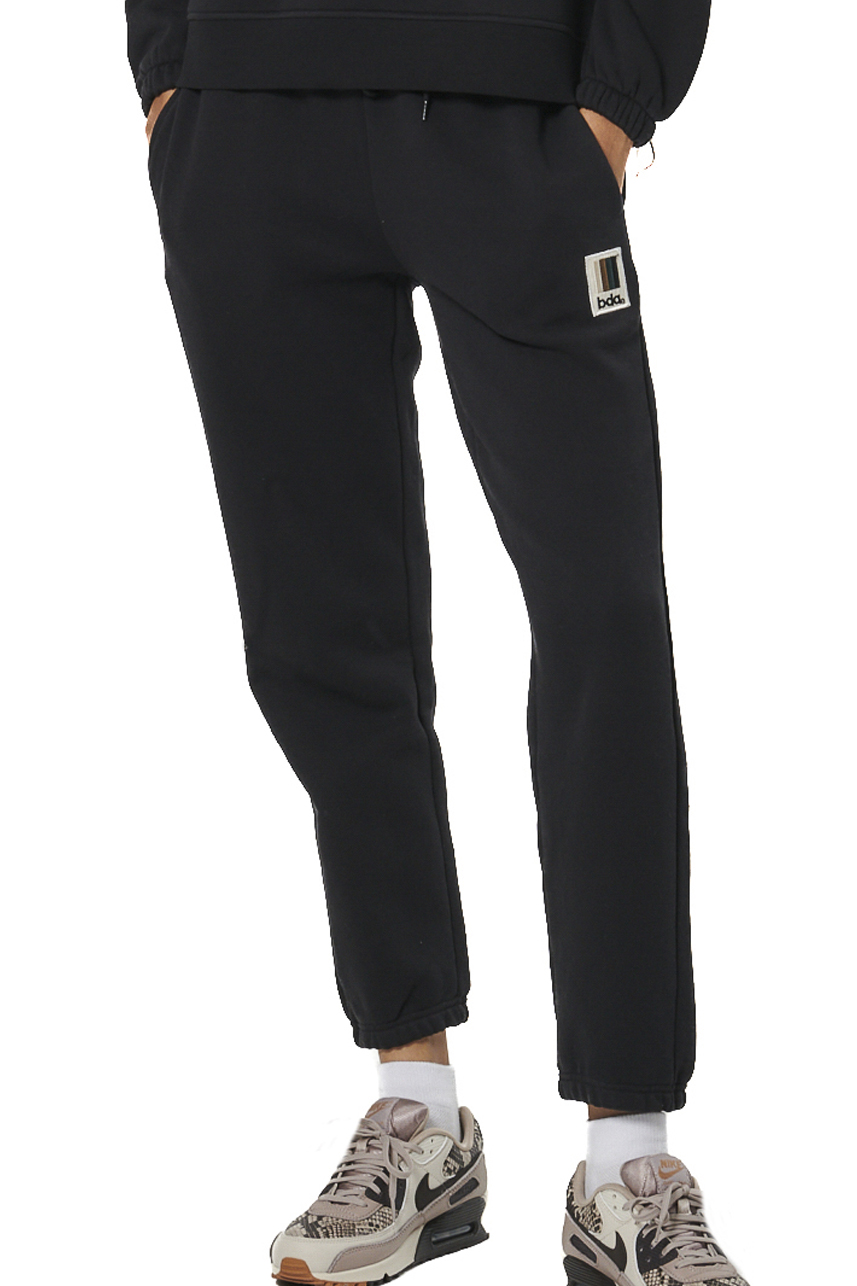 021537-01-BLACK-2 Body Action Fleece Joggers Γυναικείο Παντελόνι Φόρμας 021537-01 - Image 1