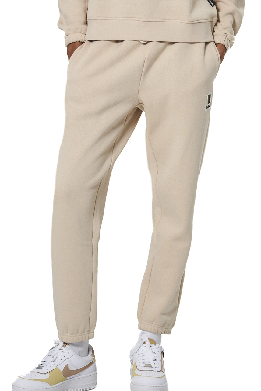 021537-01-MOONBEAM GREY-2 Body Action Fleece Joggers Γυναικείο Παντελόνι Φόρμας 021537-05 - Image 1